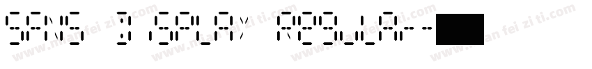 SFNS Display Regular字体转换